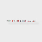 RED MULTI GEMSTONE BRACELET - 8MM